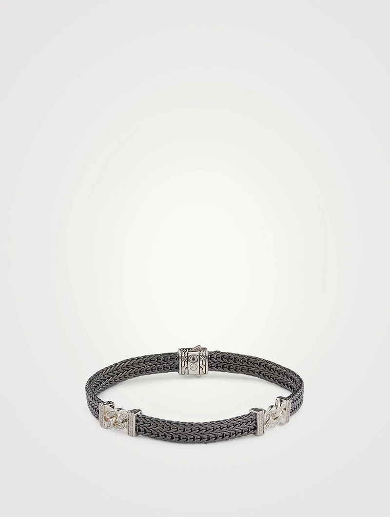 Rata Chain Pavé Station Bracelet