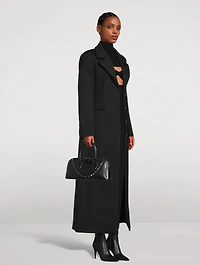 Rockstud Leather Top Handle Bag