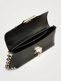 Small Rockstud Leather Clutch