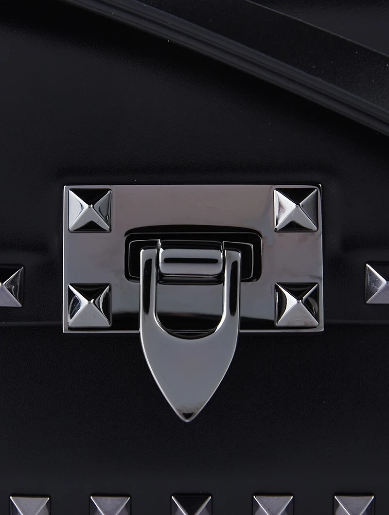 Rockstud Leather Shoulder Bag