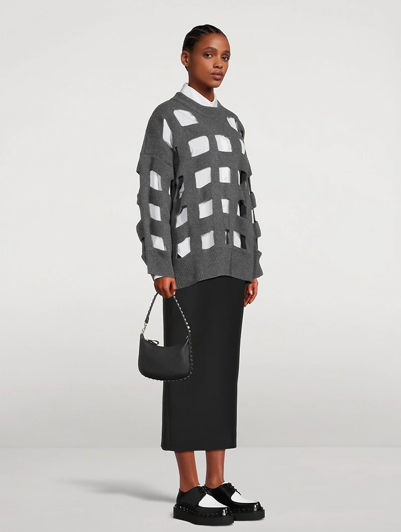 Mini Rockstud Leather Shoulder Bag
