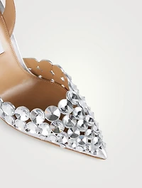 Maxi-Tequila Metallic Leather Slingback Pumps