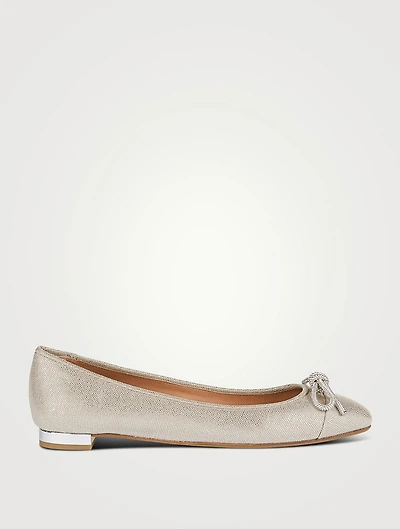 Parisina Crystal-Embellished Ballet Flats