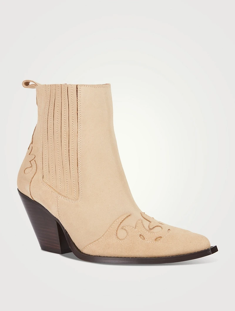 Suede Western Boots