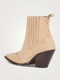 Suede Western Boots