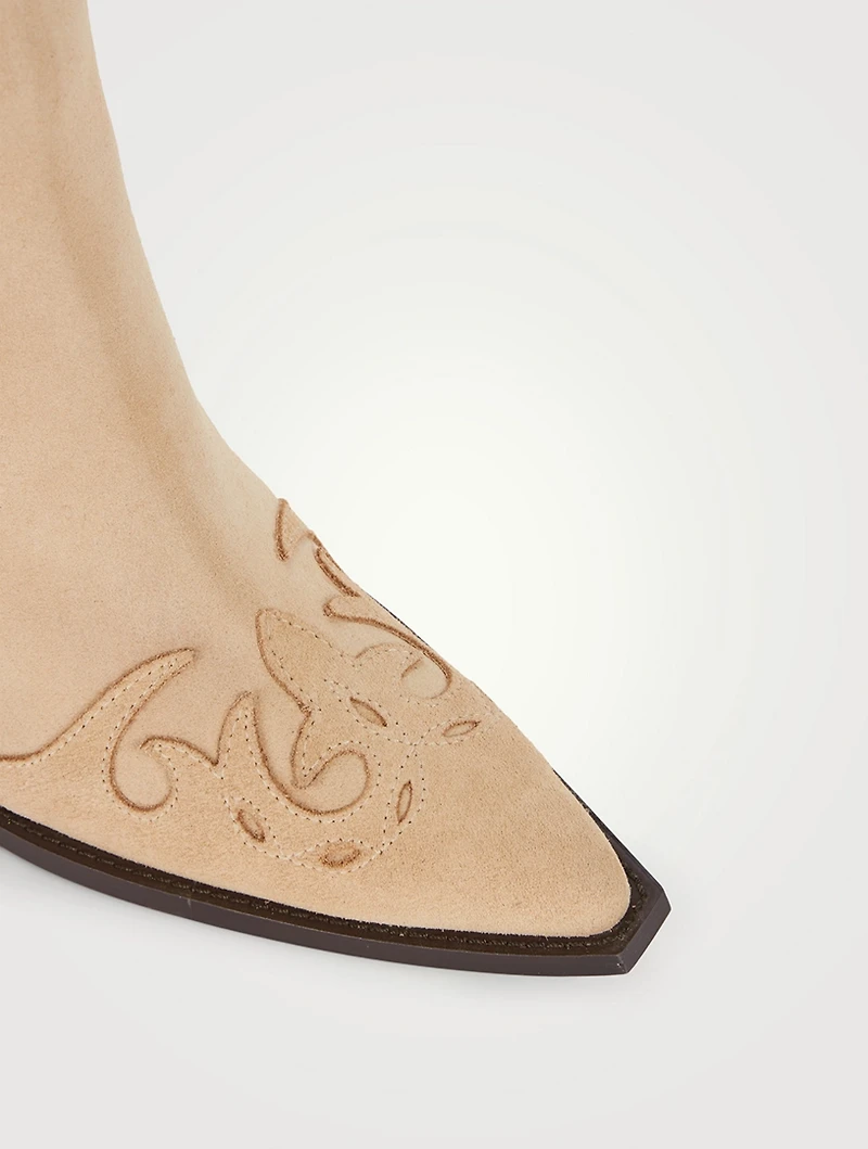Suede Western Boots
