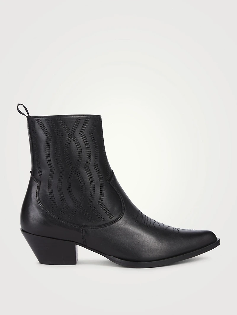 Leather Western Boots