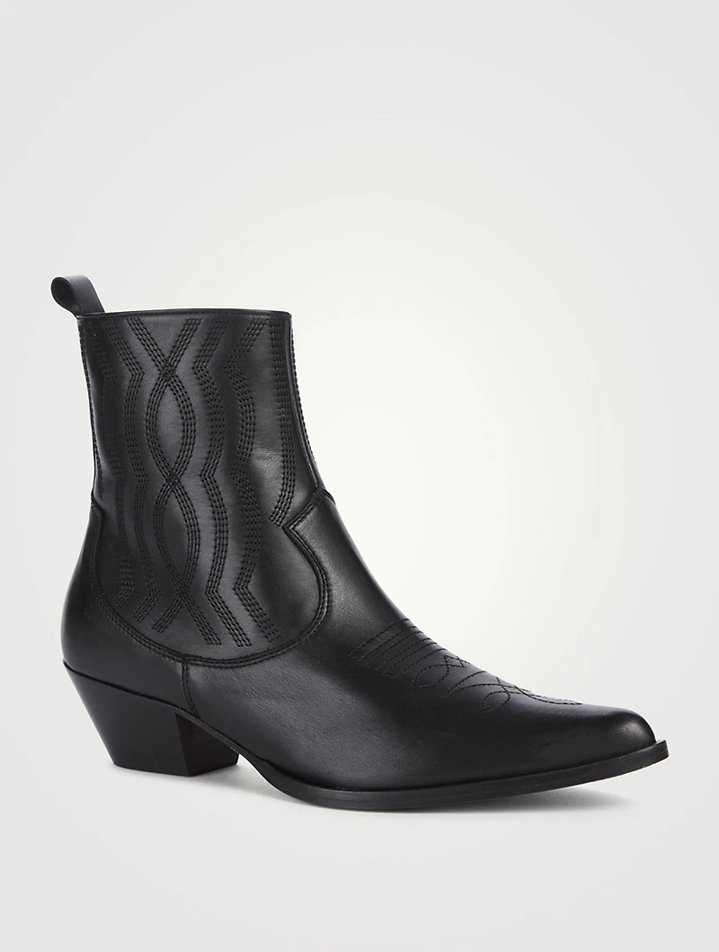 Leather Western Boots