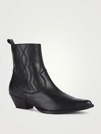 Leather Western Boots