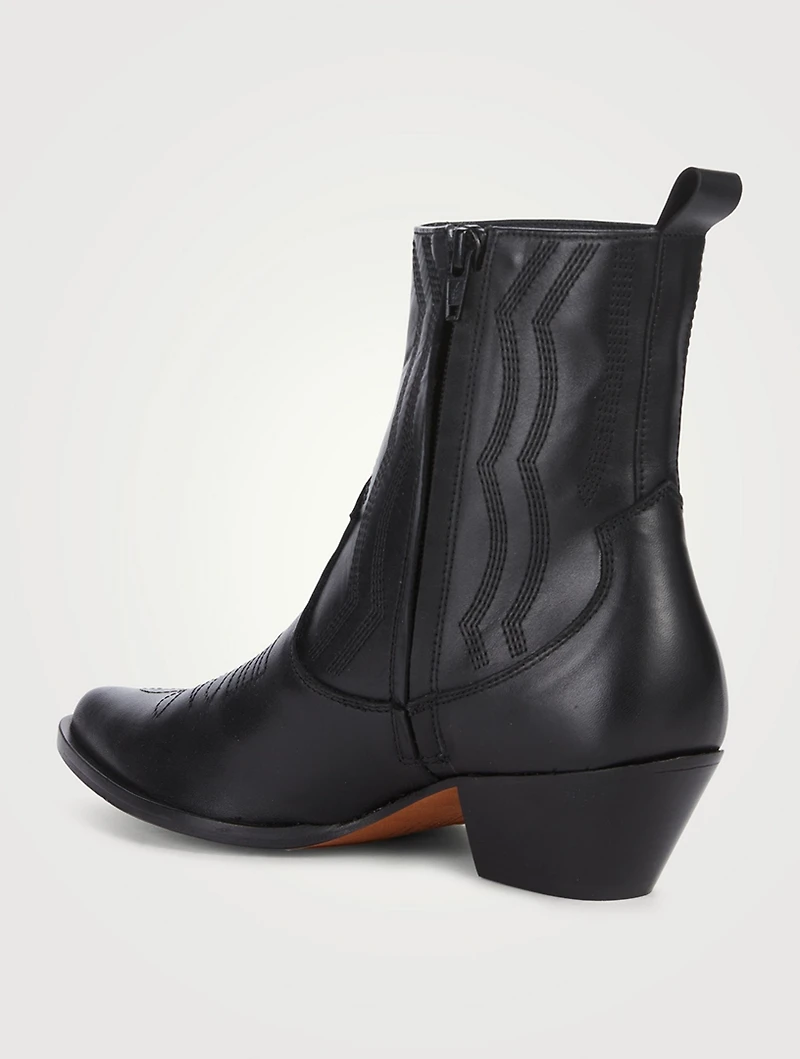 Leather Western Boots
