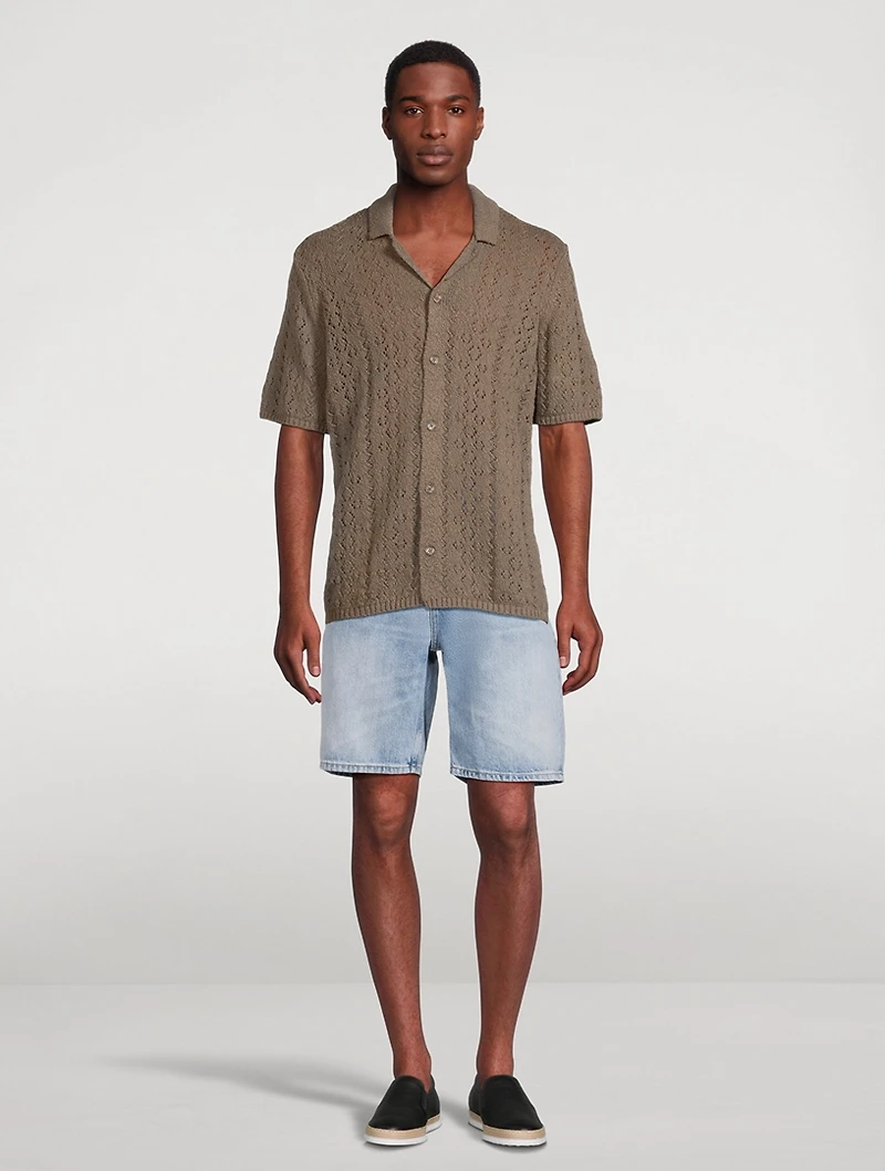 Eddie Cotton-Blend Shorts