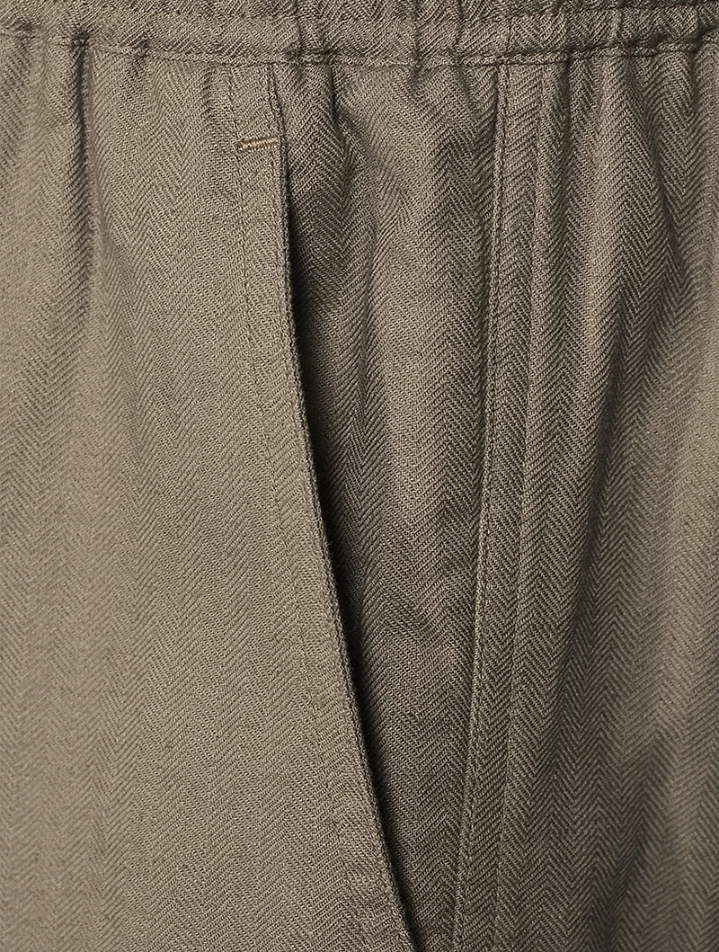 Jabari Cotton And Linen Cargo Pants