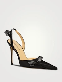 Wonder Tulip Satin Slingback Pumps
