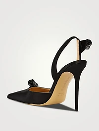 Wonder Tulip Satin Slingback Pumps