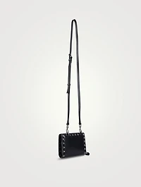 Rockstud Leather Neck Wallet