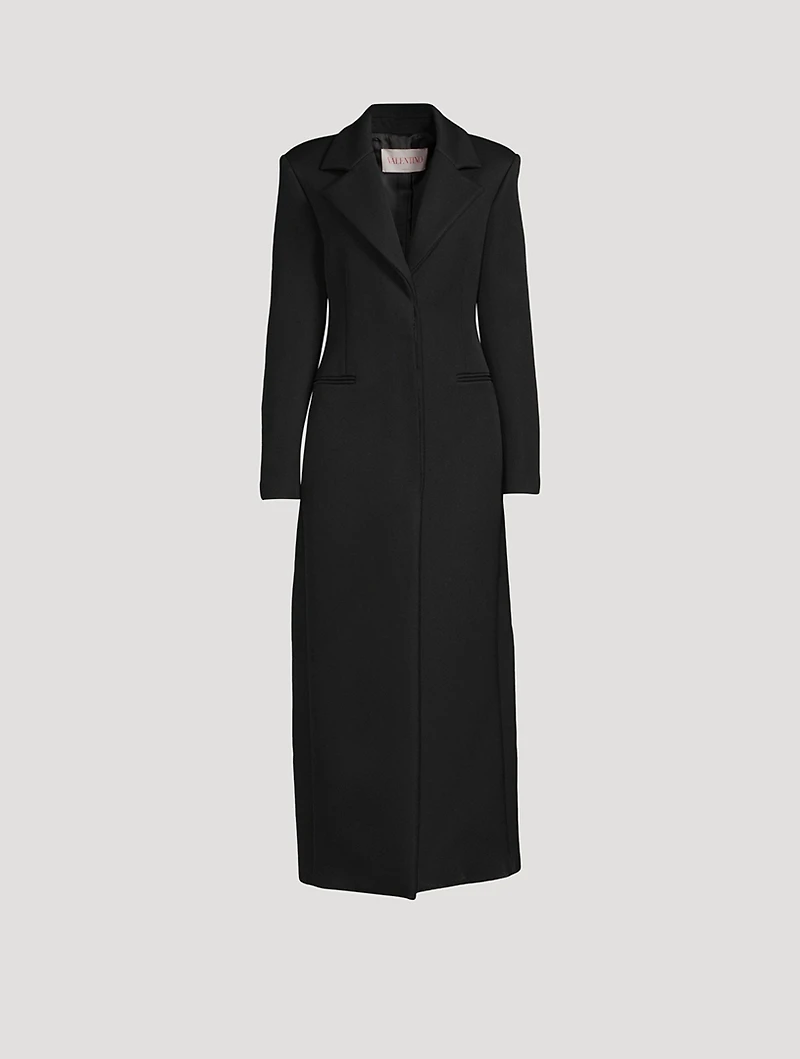 Techno Wool Single-Breasted Coat