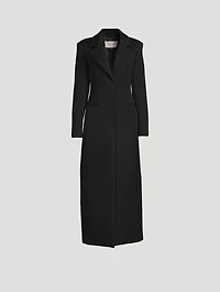 Techno Wool Single-Breasted Coat