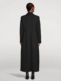 Techno Wool Single-Breasted Coat