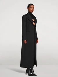 Techno Wool Single-Breasted Coat