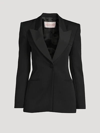 Single-Breasted Wool Blazer