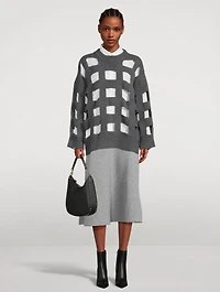 Cut-Out Wool Sweater