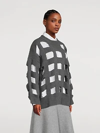 Cut-Out Wool Sweater