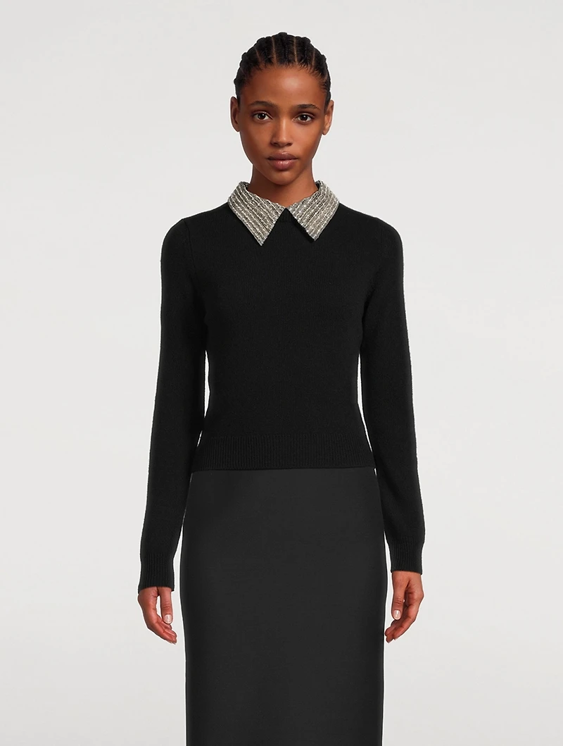 Embellished Wool Sweater