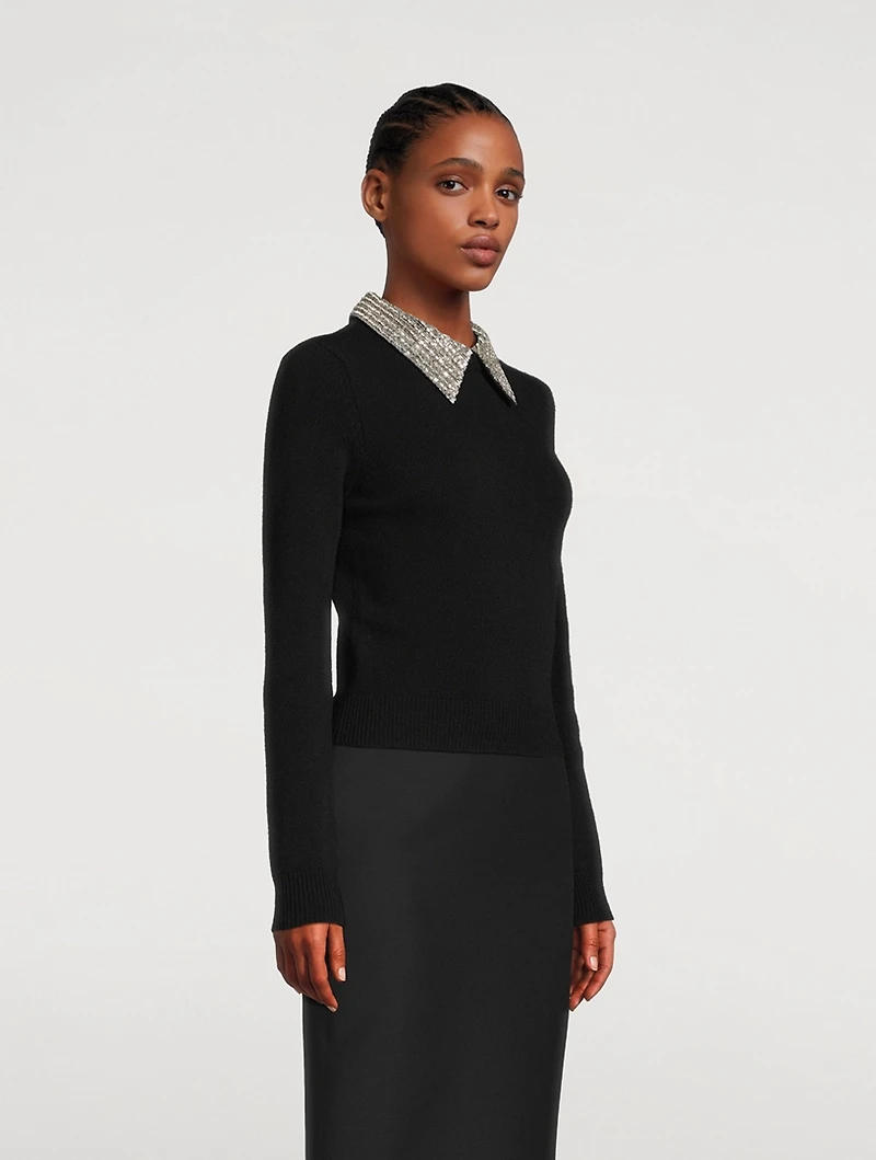 Embellished Wool Sweater