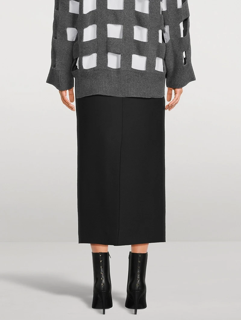 Crepe Couture Pencil Skirt