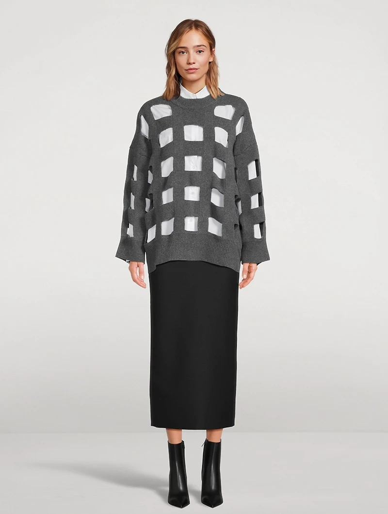 Crepe Couture Pencil Skirt