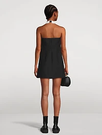 Crepe Couture Halter Dress