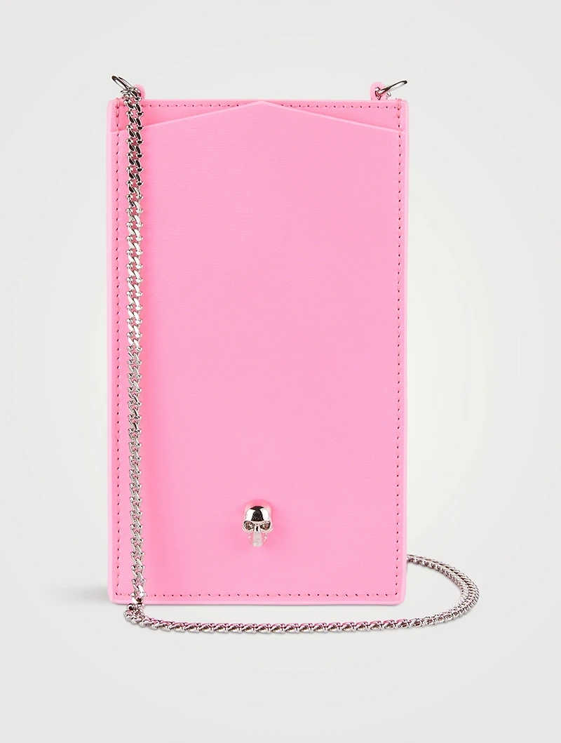 Skull Leather Crossbody Phone Case