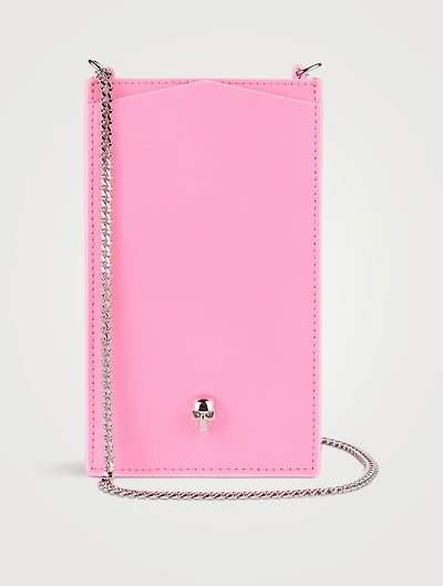 Skull Leather Crossbody Phone Case