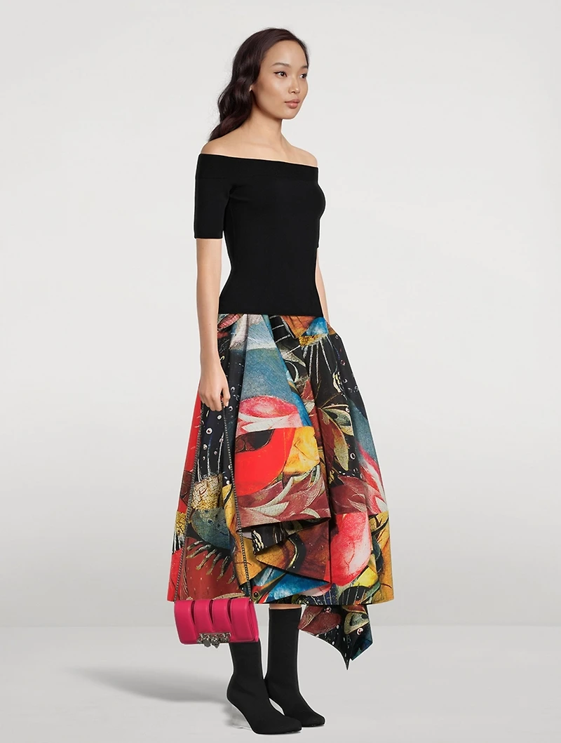 The Slash Four-Ring Leather Clutch