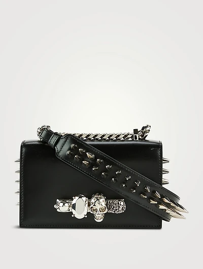 Mini The Biker Jewelled Leather Satchel