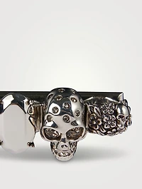 The Biker Jewelled Leather Satchel