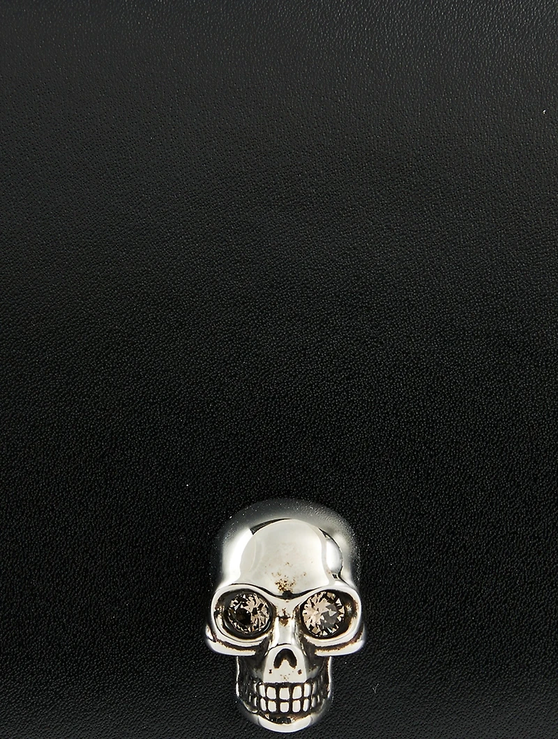 Small Biker Skull Leather Bag