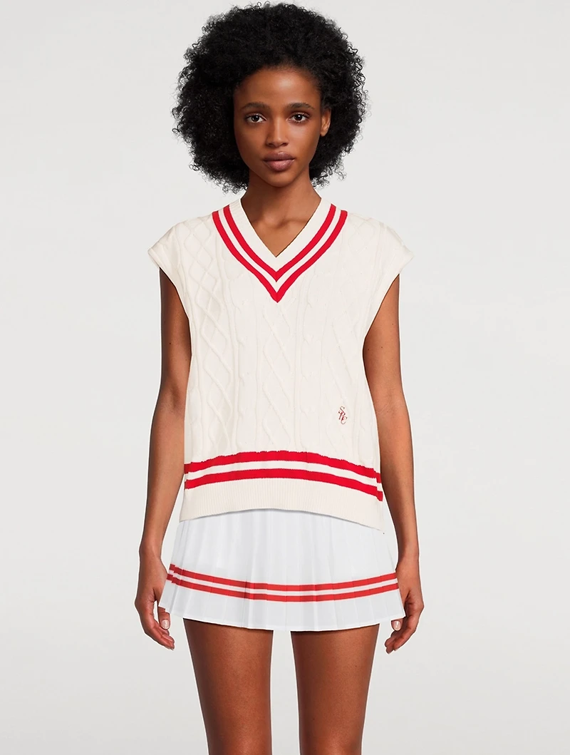 Sporty & Rich x Prince Sweater Vest