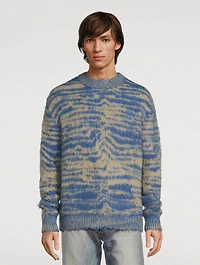 Wool And Mohair Brushed Sweater