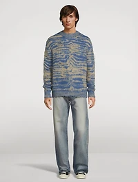 Wool And Mohair Brushed Sweater