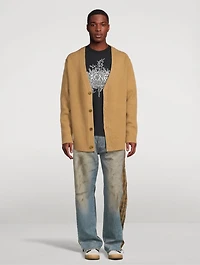 Deconstructed Relaxed Jeans With Poplin Check