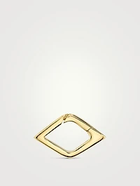 14K Gold Evil Eye Link Clip
