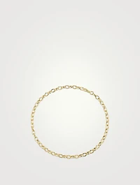 14K Gold Spring Clip Chain Necklace