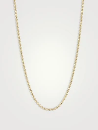 Medium 14K Gold Bolita Chain Necklace - 18-inch