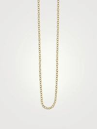 14K Gold Oval Link Chain Necklace - 18-inch