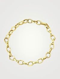14K Spring Clip Chain Bracelet - 7-Inch