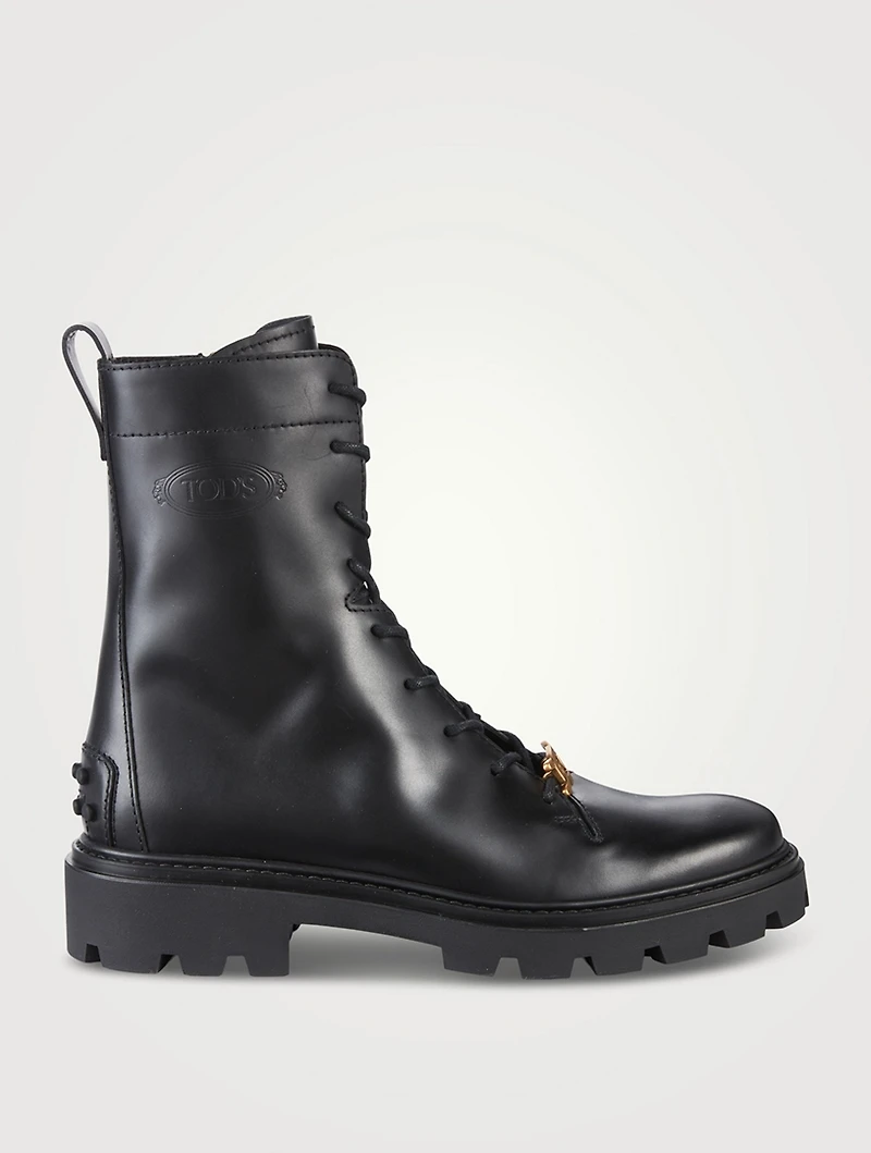 Leather Combat Boots