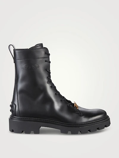 Leather Combat Boots