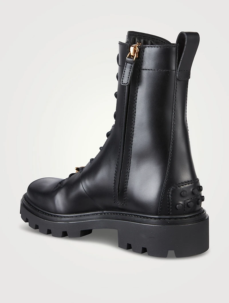 Leather Combat Boots
