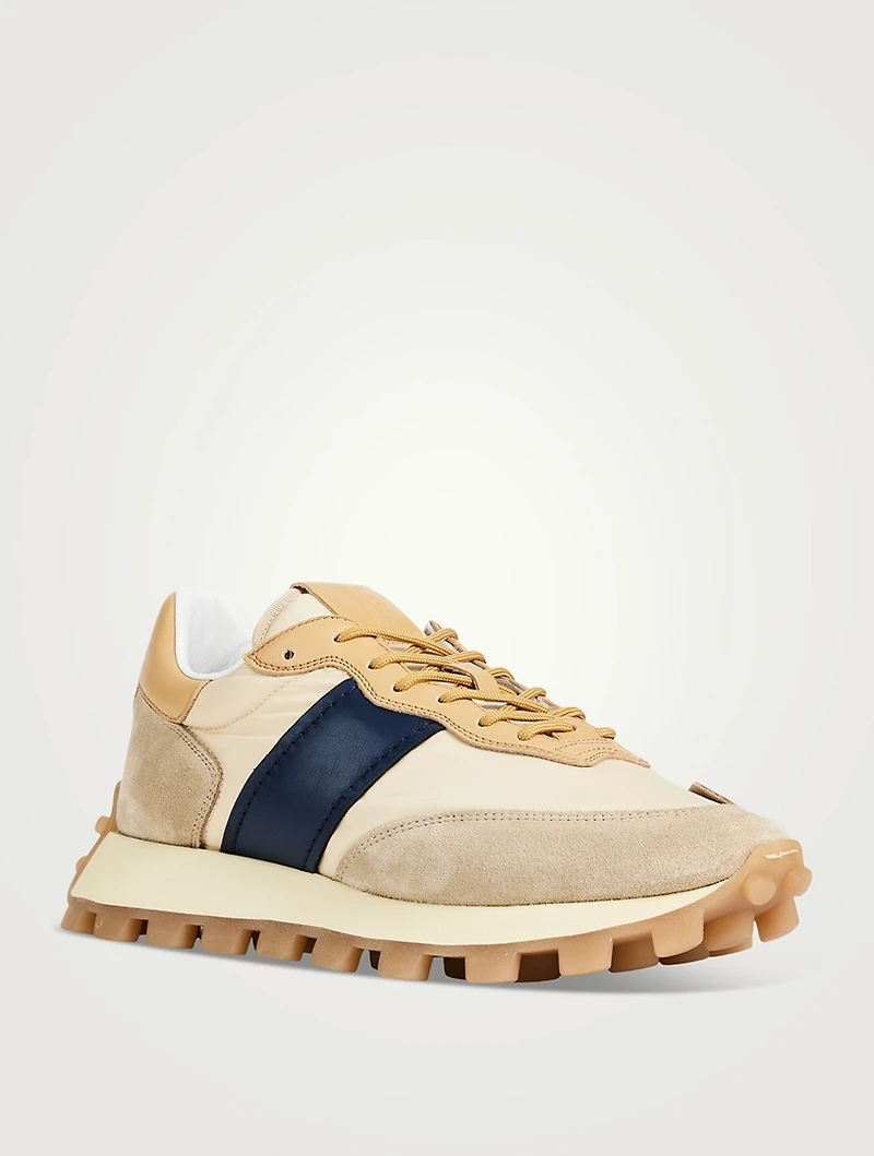 1T Suede And Fabric Sneakers